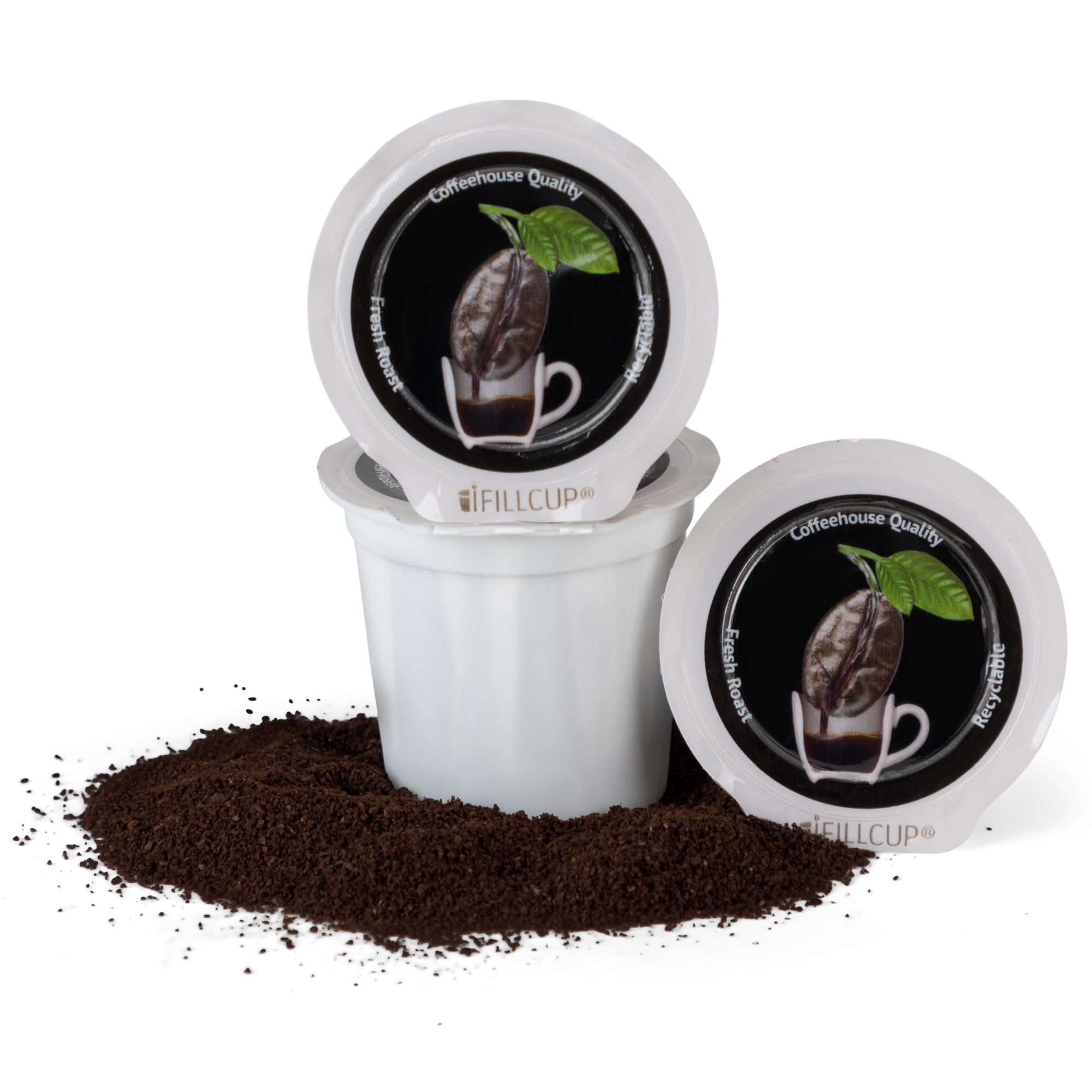 Dark Roast Coffee Pods by fire grounds coffee company