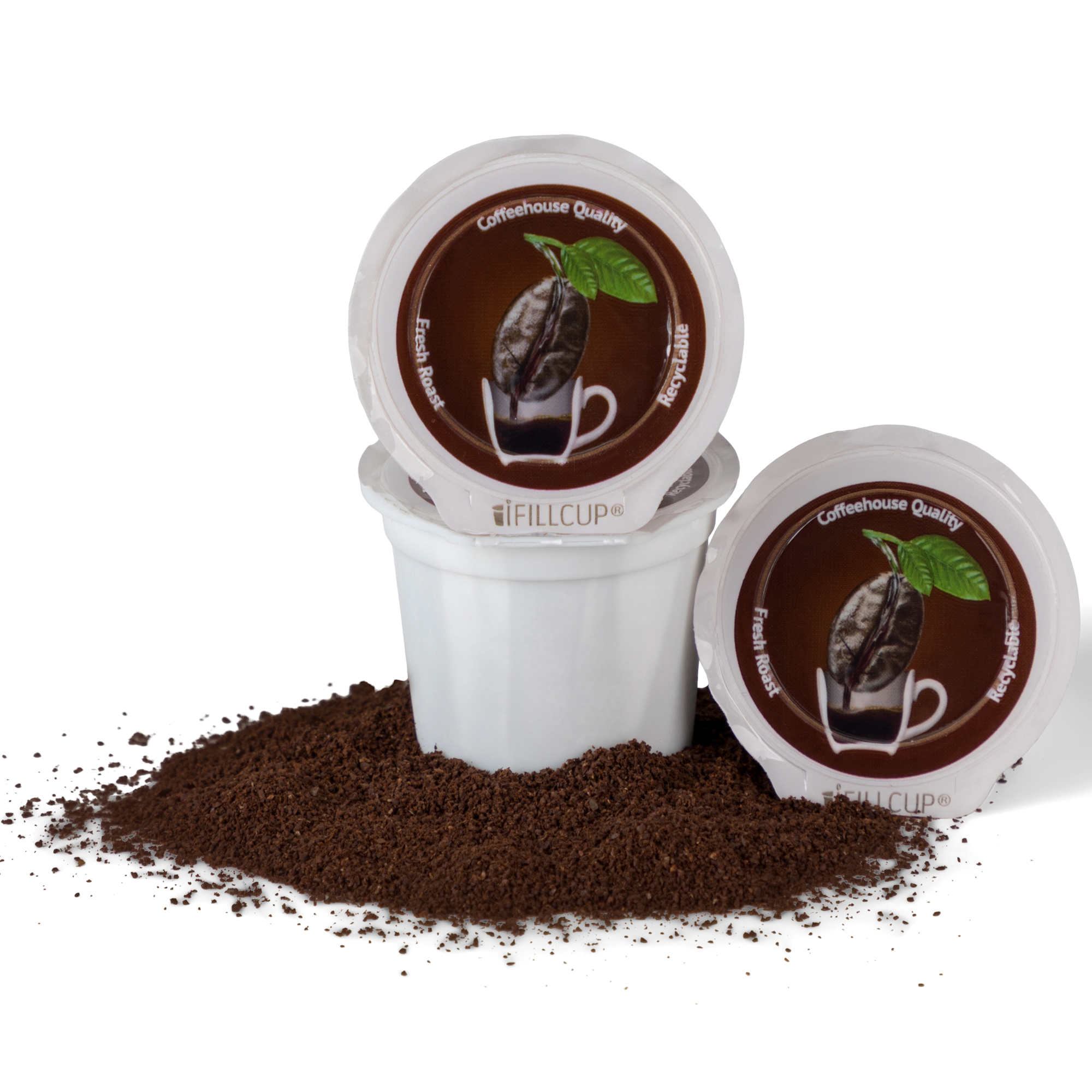 Full City Roast (Med-Dark) Coffee Pods by fire grounds coffee company