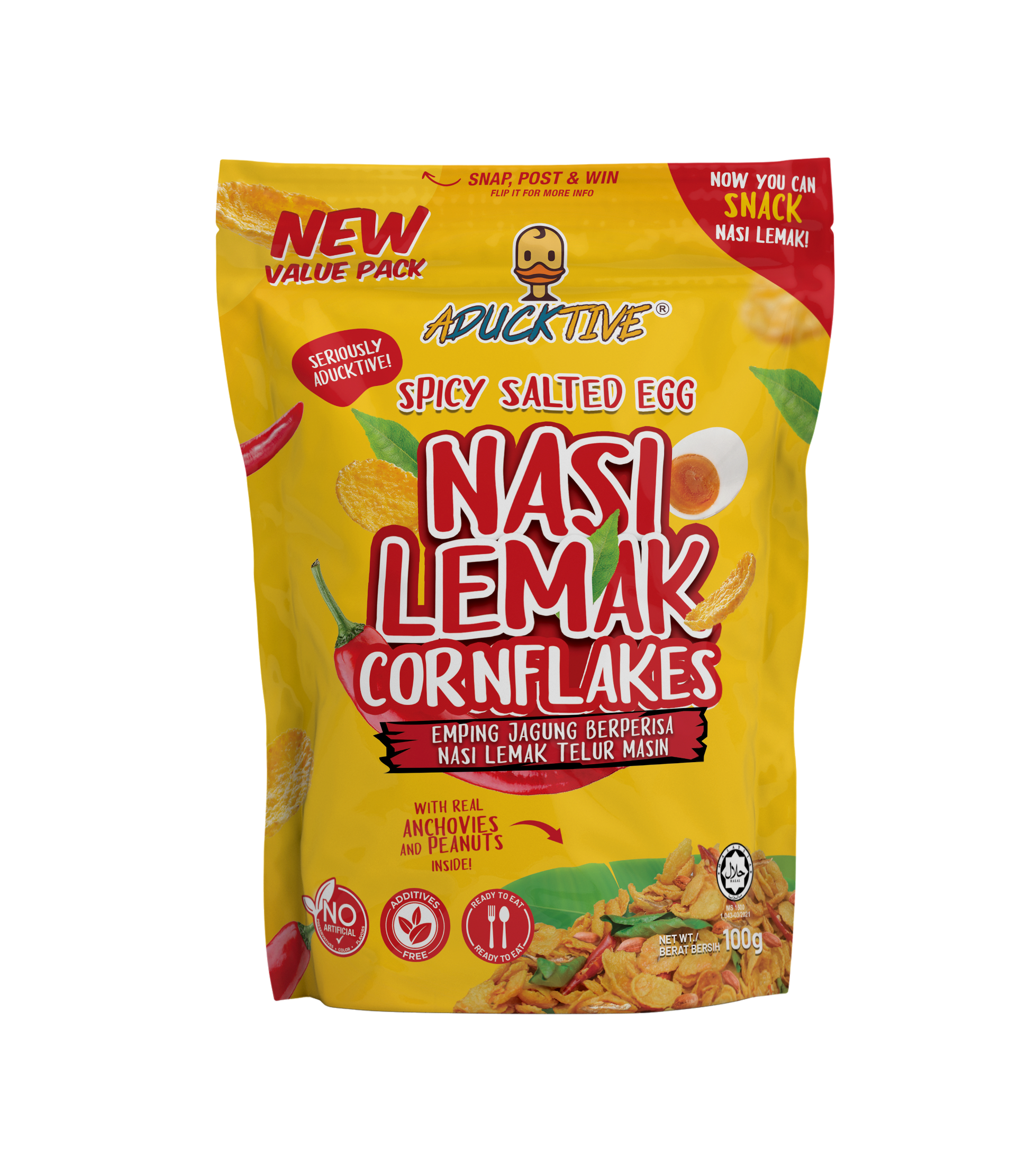 SALTED EGG CORNFLAKE CHIP - CRUNCHY SAVORY SNACK