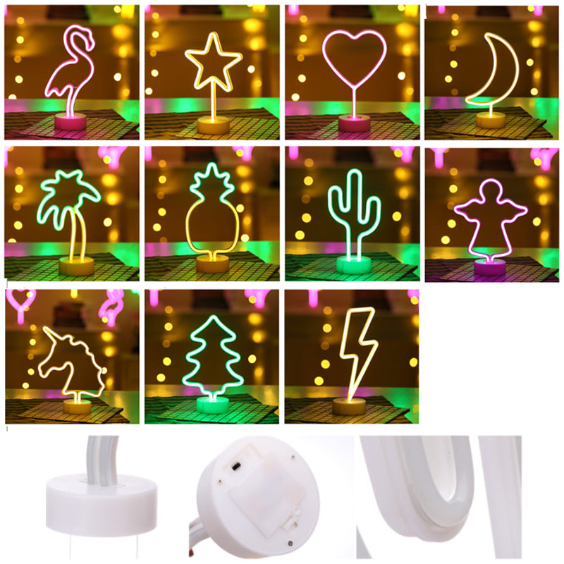  Tropical Nights Neon Deco Lights With Remote Control by VistaShops VistaShops Perfumarie