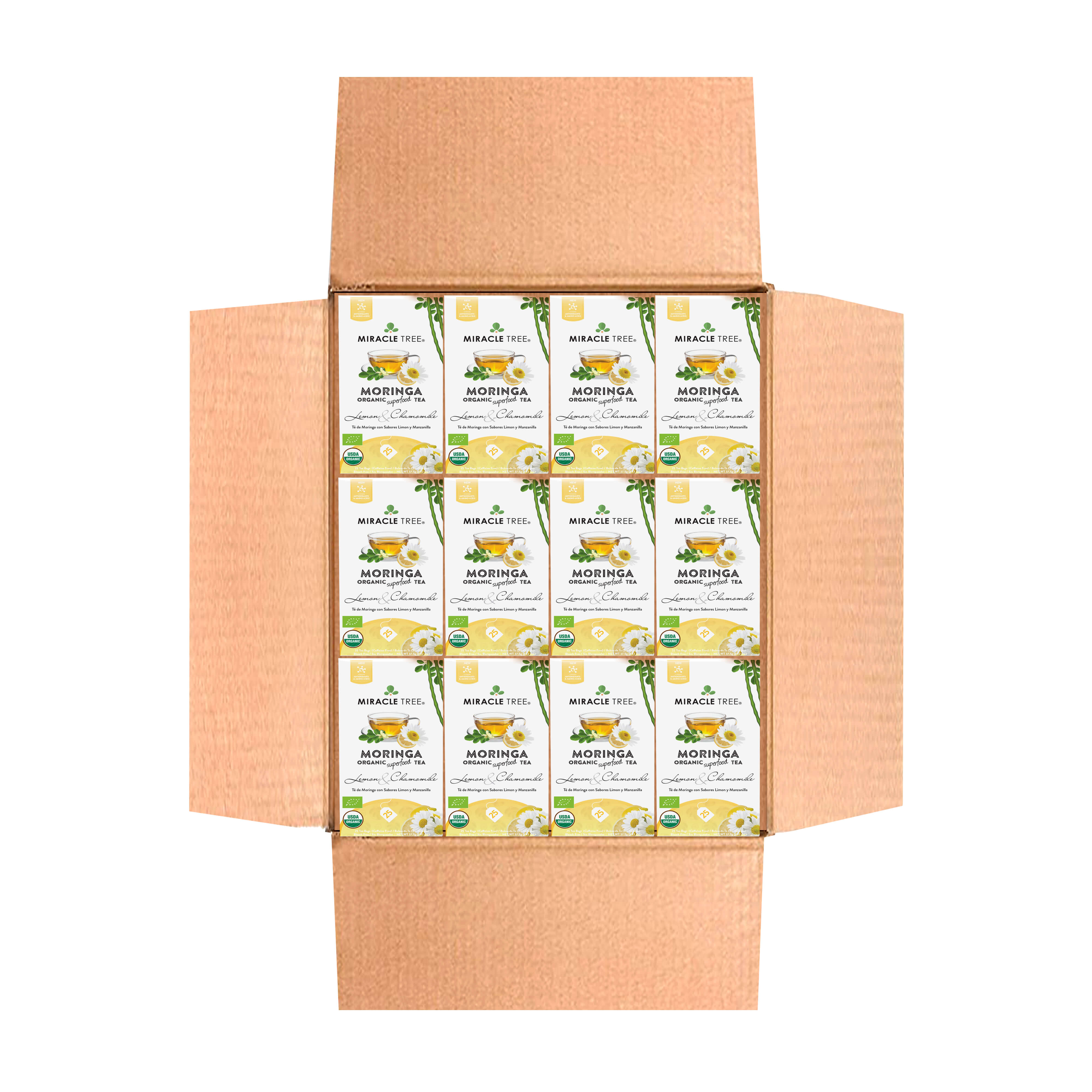 Organic Moringa Tea, Lemon & Chamomile by Miracle Tree