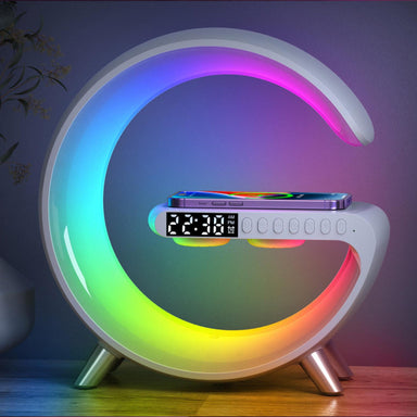  Mooncave Light Wireless Charger And Speaker With Clock by VistaShops VistaShops Perfumarie