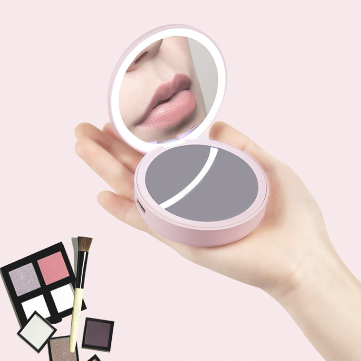  Compact Mirror With Portable Phone Charger by VistaShops VistaShops Perfumarie