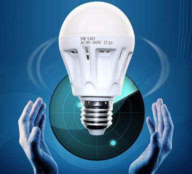  LED LIGHT BULB W/ RADAR MOTION SENSOR 180 Deg 5w/50 Watts by VistaShops VistaShops Perfumarie