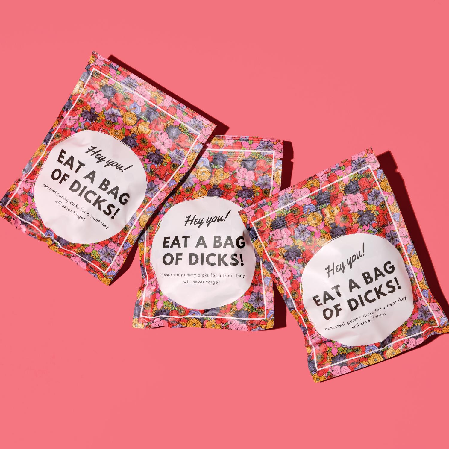 Bag of Dicks: Gummy Penis Candy by DickAtYourDoor