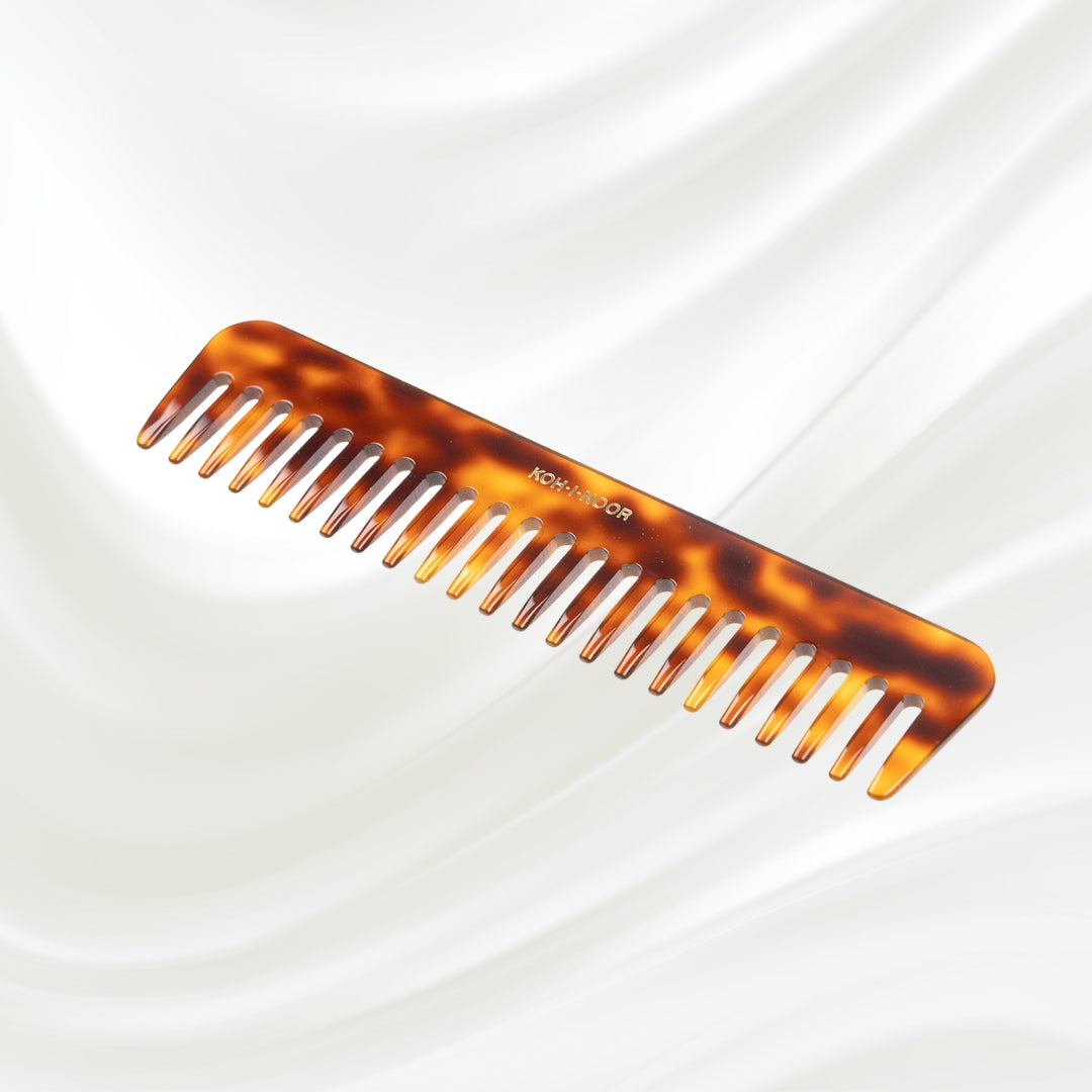 Jaspe Wide Spread Tooth Comb by KOH-I-NOOR Beauty USA