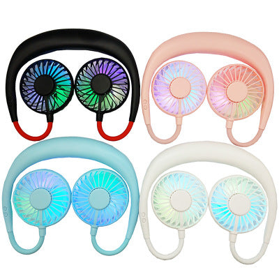  Beat The Heat Double Cool Cordless Breezy Mini Collar Fan by VistaShops VistaShops Perfumarie