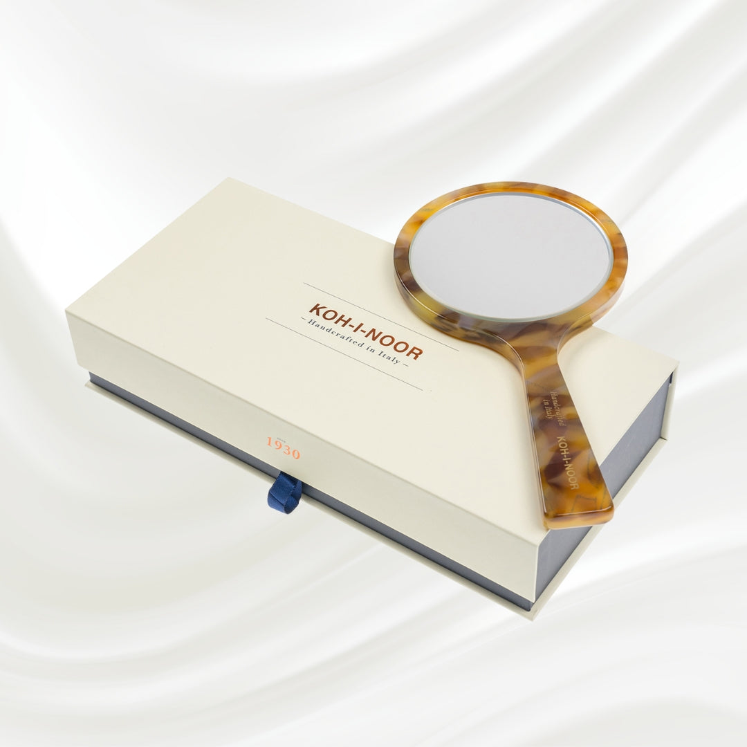 Luxury Hand Mirror - Honey by KOH-I-NOOR Beauty USA