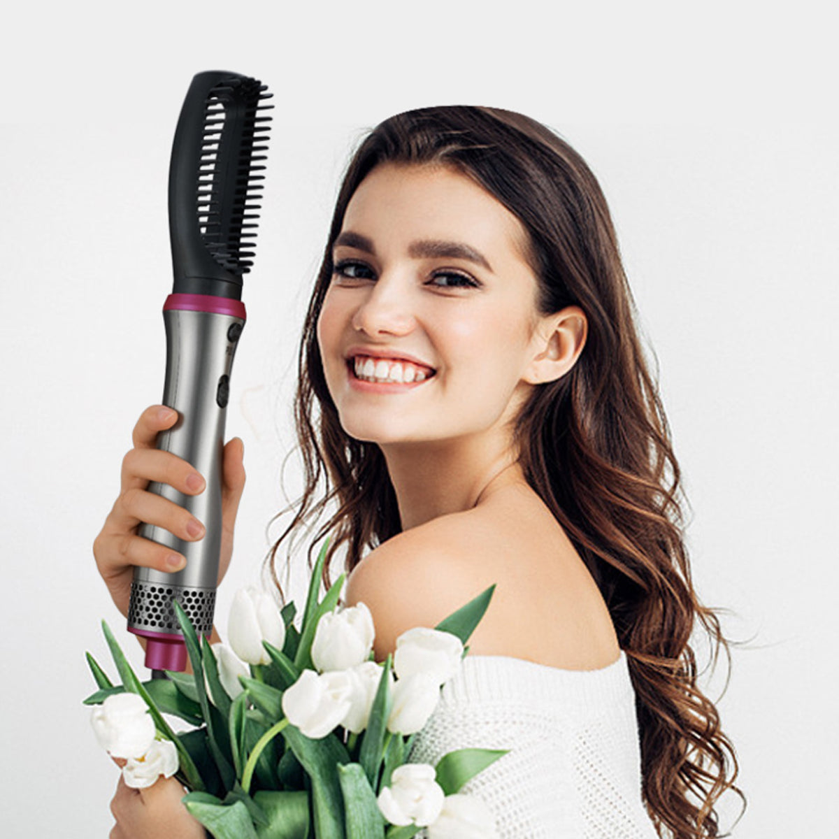  Good Hair Day Hair Brush 5 In 1 Curler And Straighter by VistaShops VistaShops Perfumarie