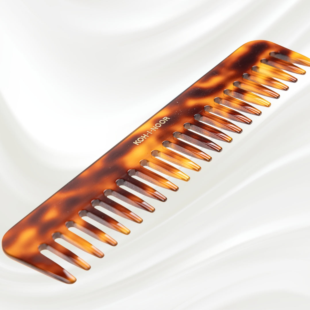 Jaspe Wide Spread Tooth Comb by KOH-I-NOOR Beauty USA