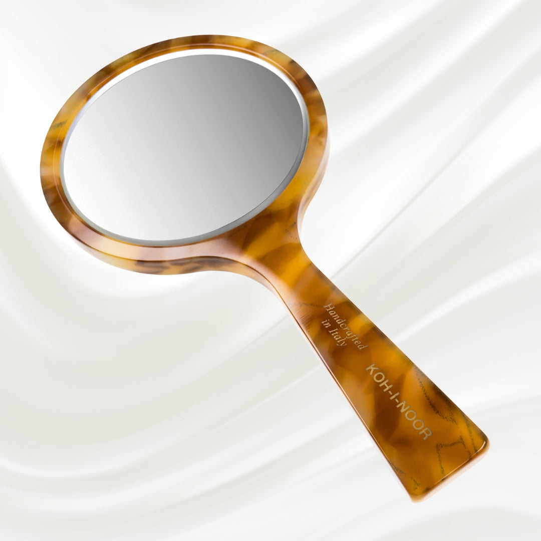 Luxury Hand Mirror - Honey by KOH-I-NOOR Beauty USA