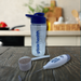 goode health bottle, scoop, mixer
