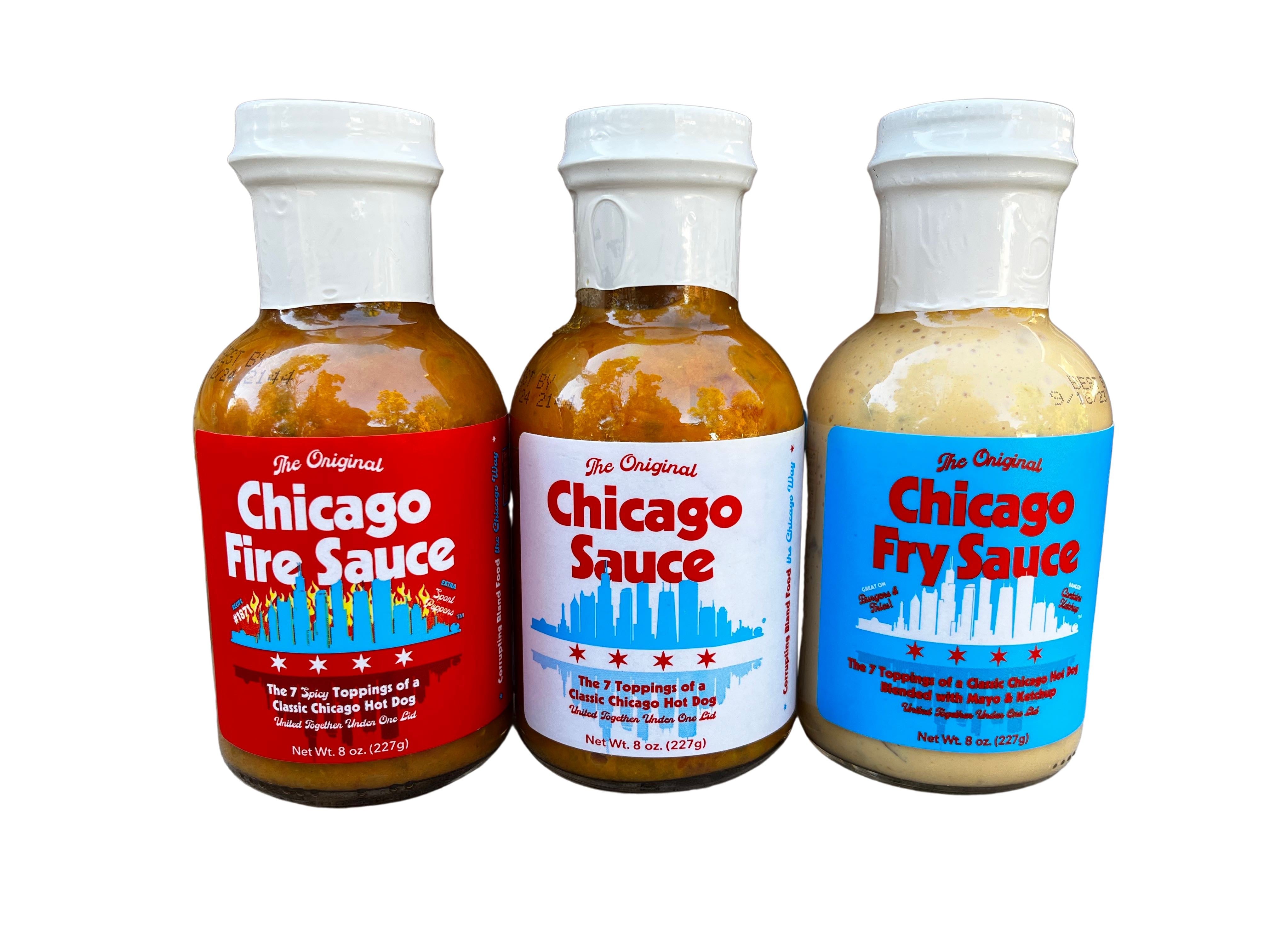 Chicago Sauce, Chicago Fire Sauce, & Chicago Fry Sauce by Big Fork Brands