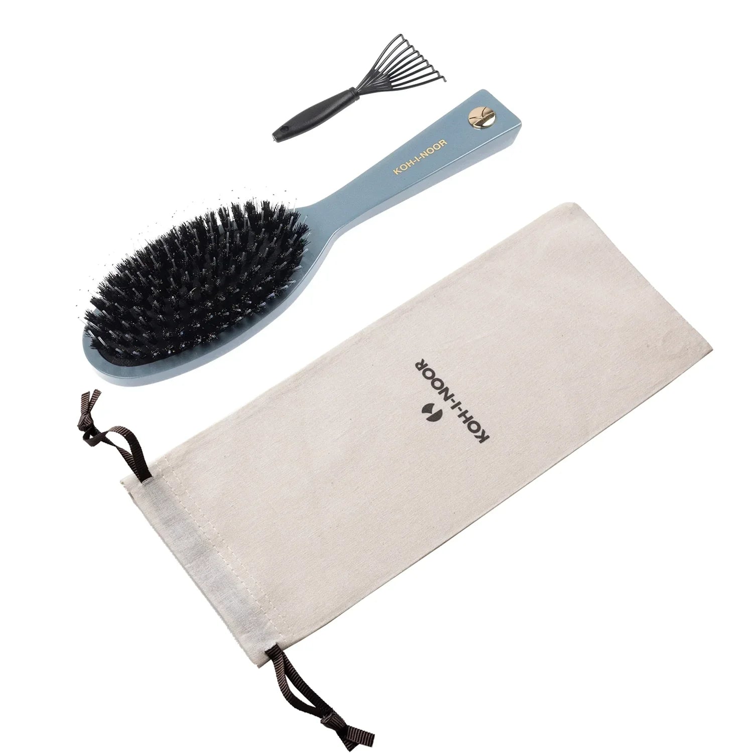 Pastel Boar and Nylon Pin Hair Brush by KOH-I-NOOR Beauty USA
