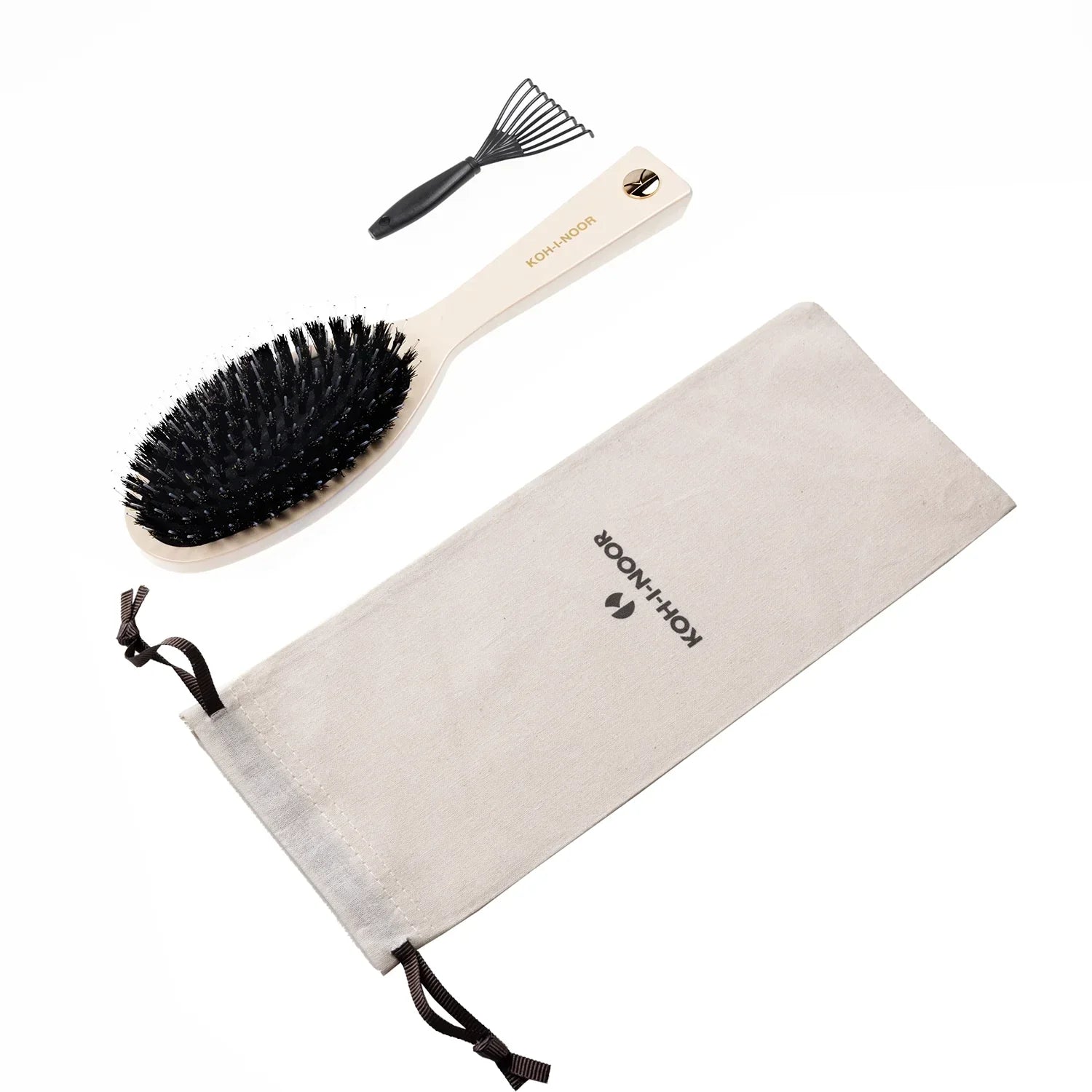 Pastel Boar and Nylon Pin Hair Brush by KOH-I-NOOR Beauty USA