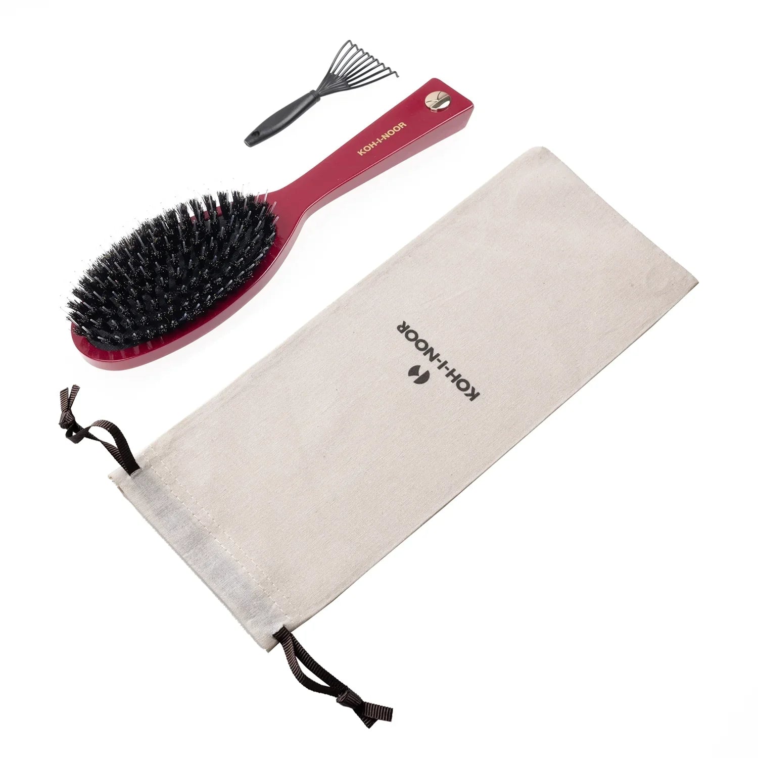 Pastel Boar and Nylon Pin Hair Brush by KOH-I-NOOR Beauty USA