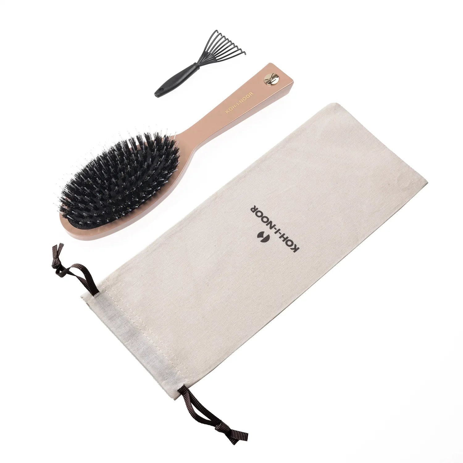 Pastel Boar and Nylon Pin Hair Brush by KOH-I-NOOR Beauty USA