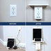  Executive Shelf Multi Charge Wall Outlet by VistaShops VistaShops Perfumarie