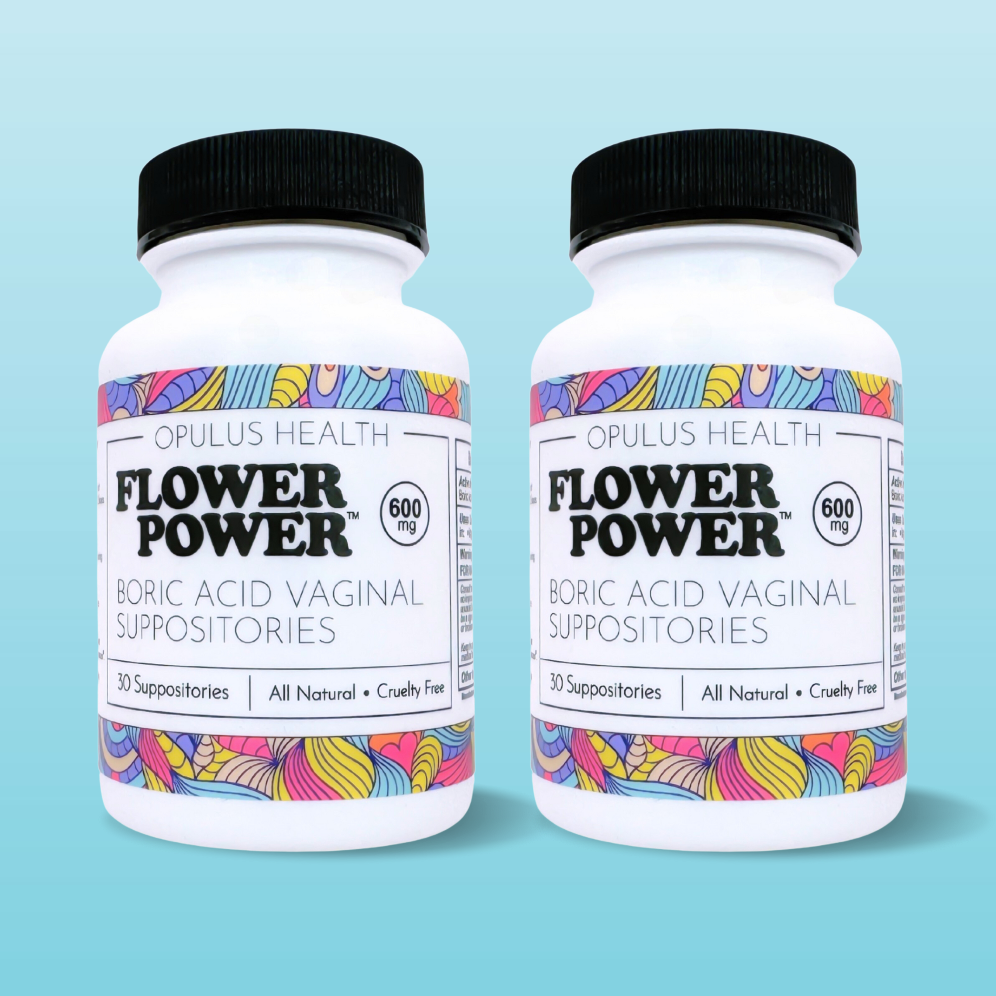 Flower Power® Boric Acid Suppositories (30ct/ea) by FlowerPower™ Feminine Health