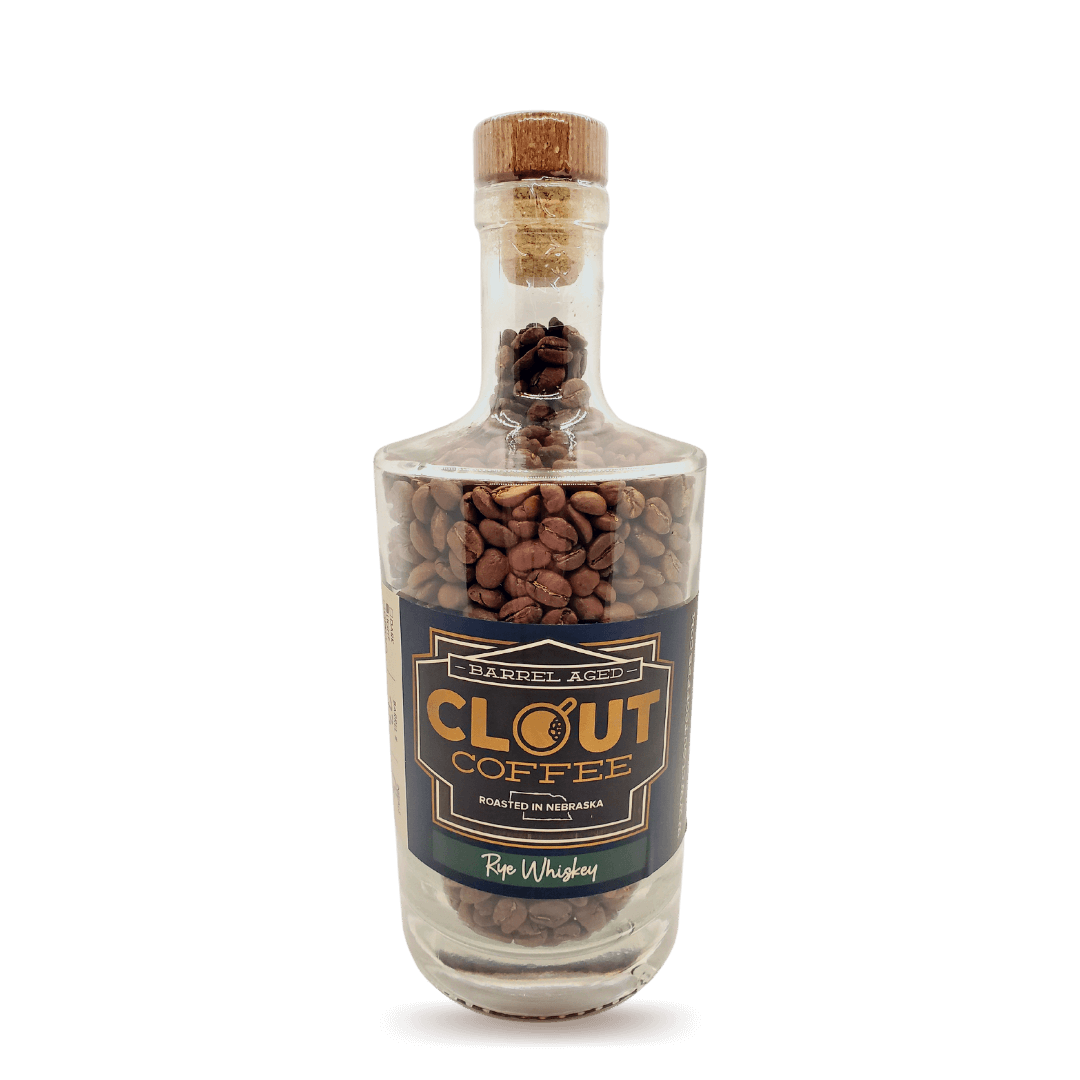 Rye Whiskey | Whole Bean Gift Bottle 10oz by Clout Coffee