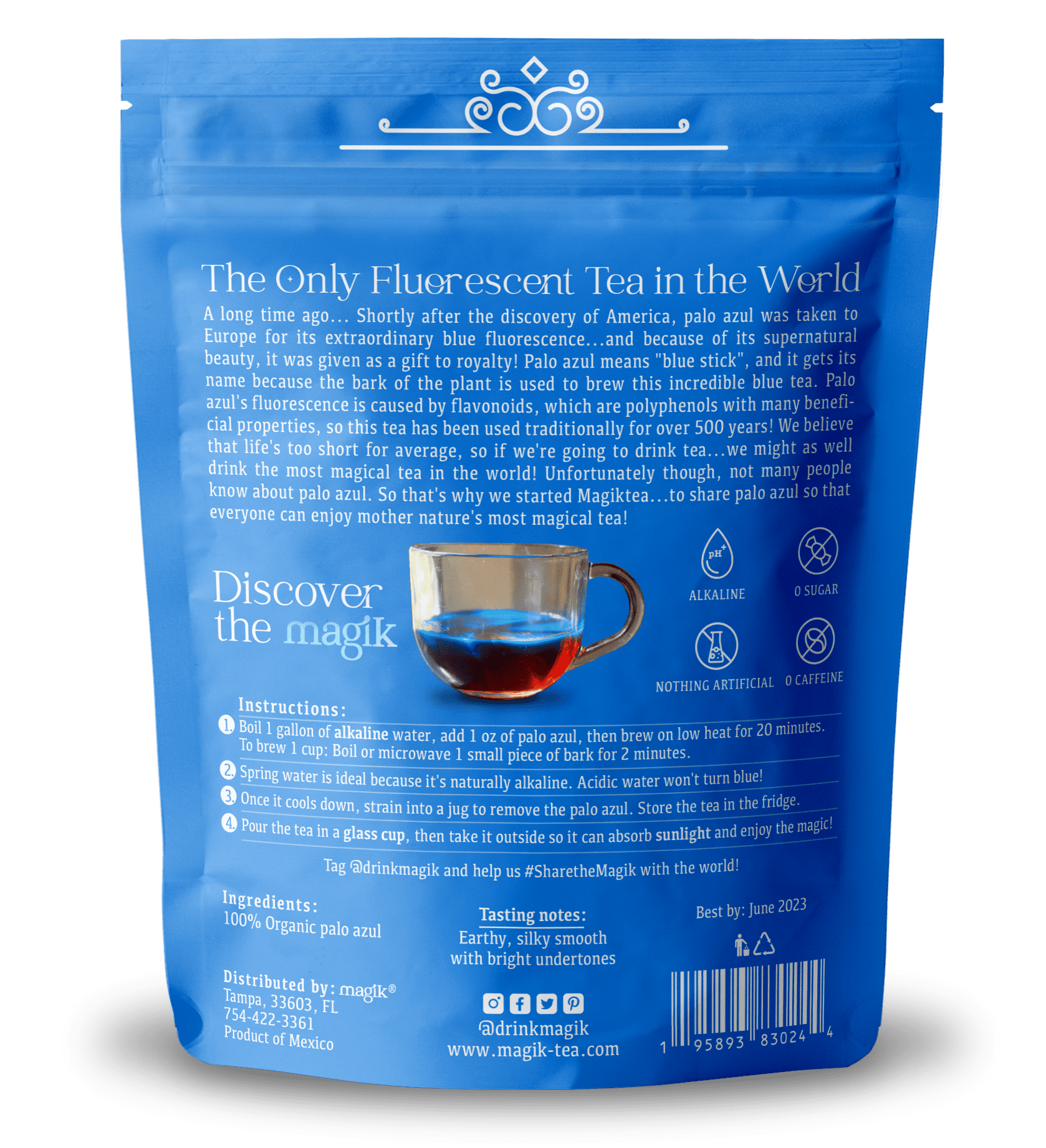 Palo Azul - Loose Tea - Organic - 5 oz (75 cups) by Magiktea