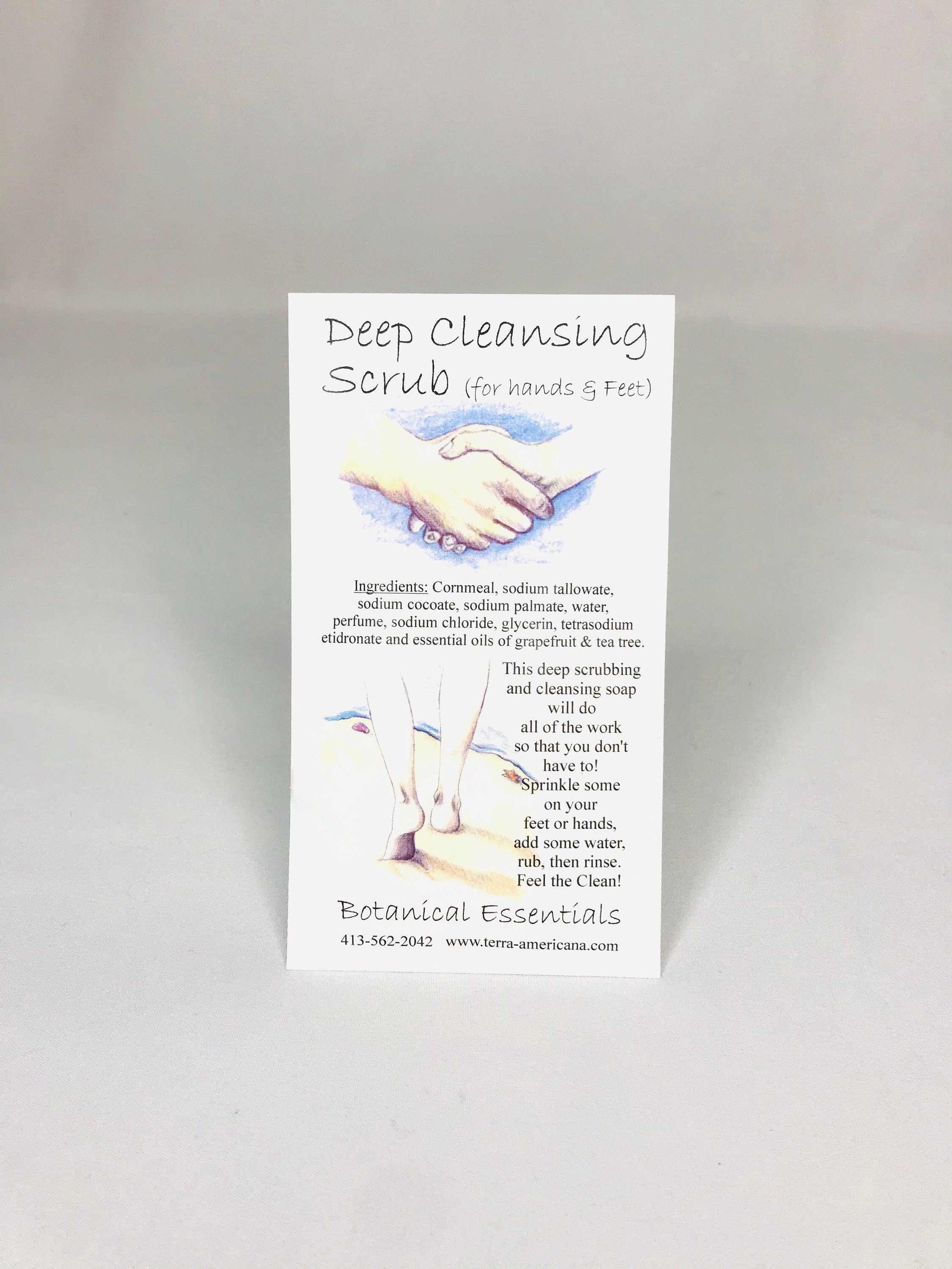 Deep Cleansing Scrub (for hands & feet)