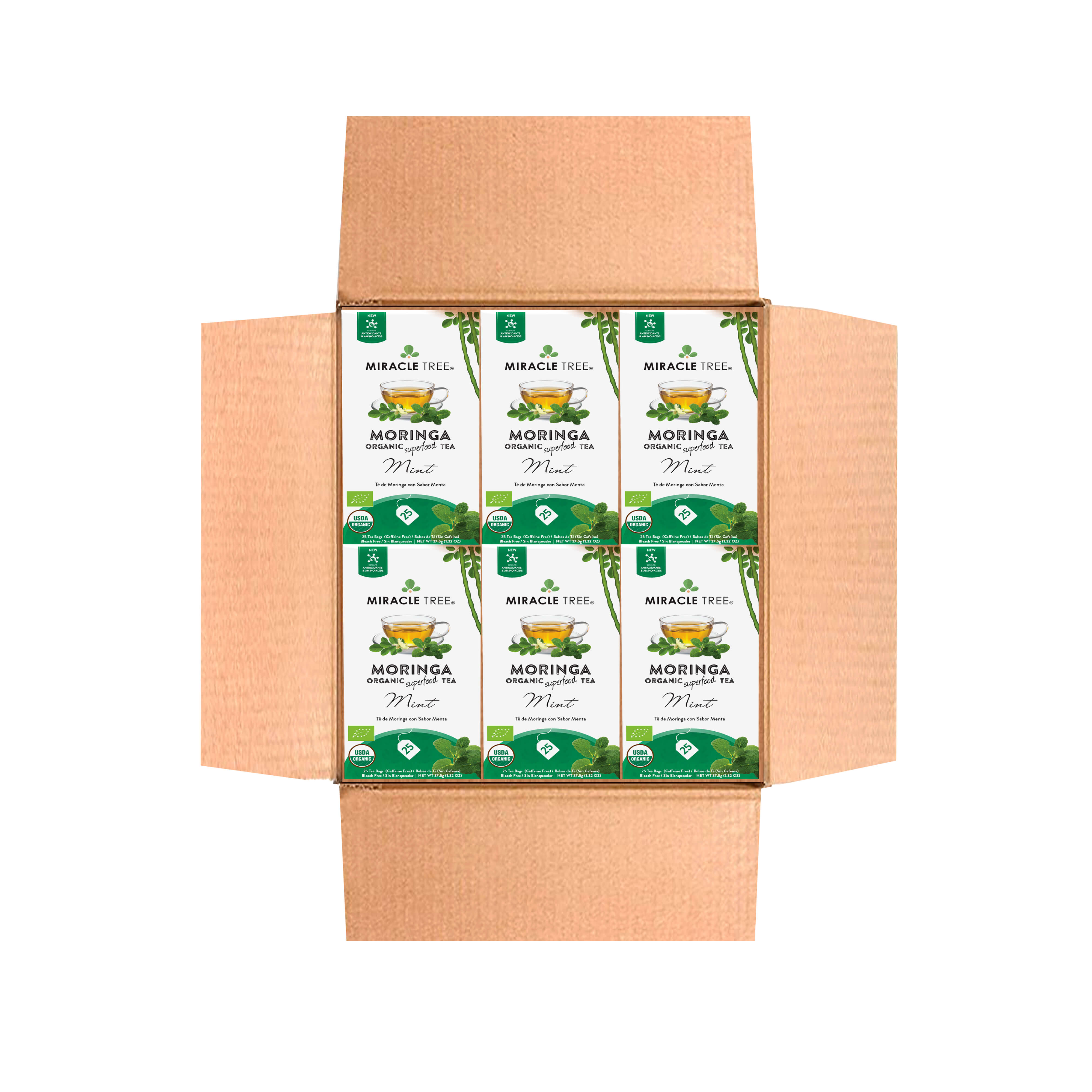 Organic Moringa Tea, Mint by Miracle Tree