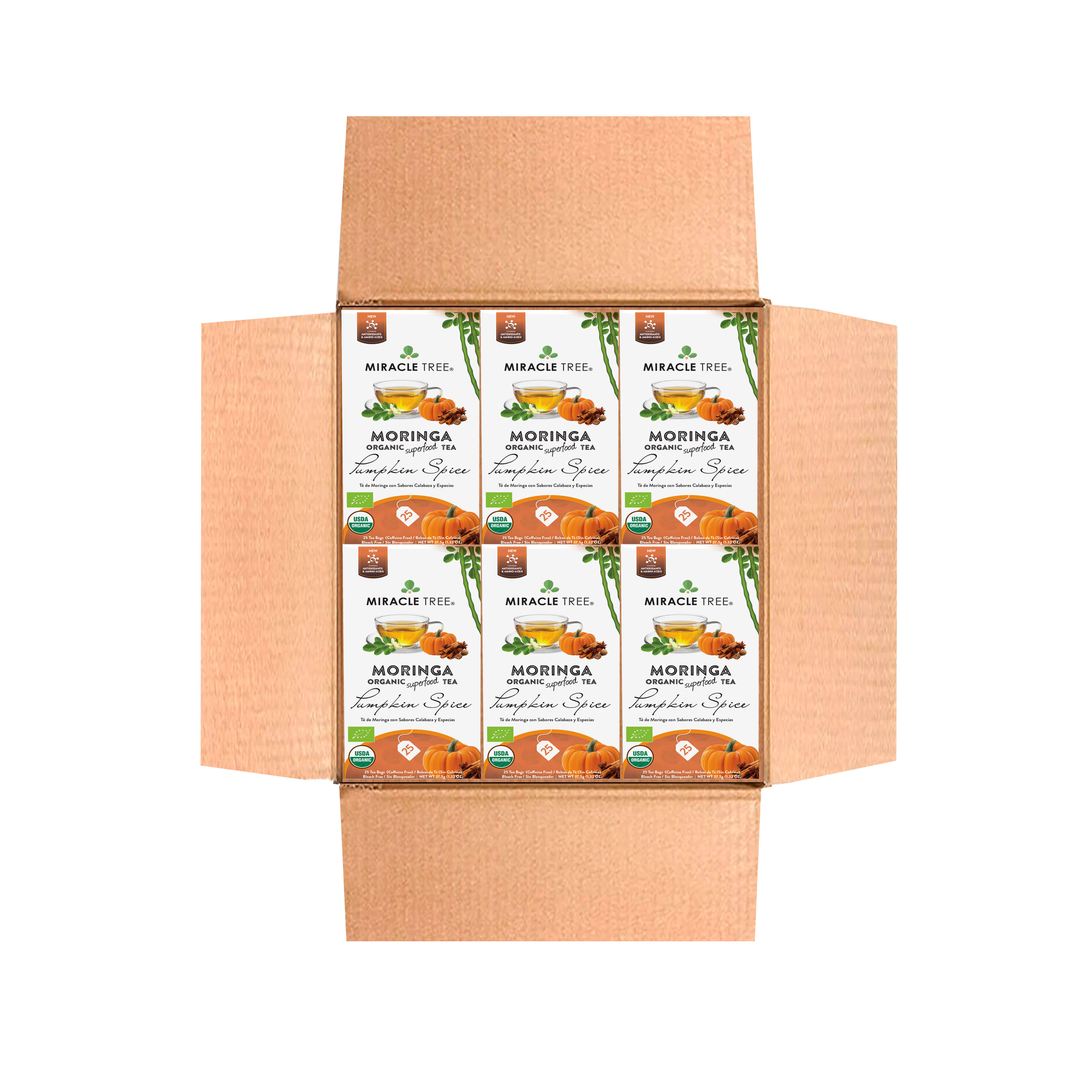 Organic Moringa Tea, Pumpkin Spice by Miracle Tree