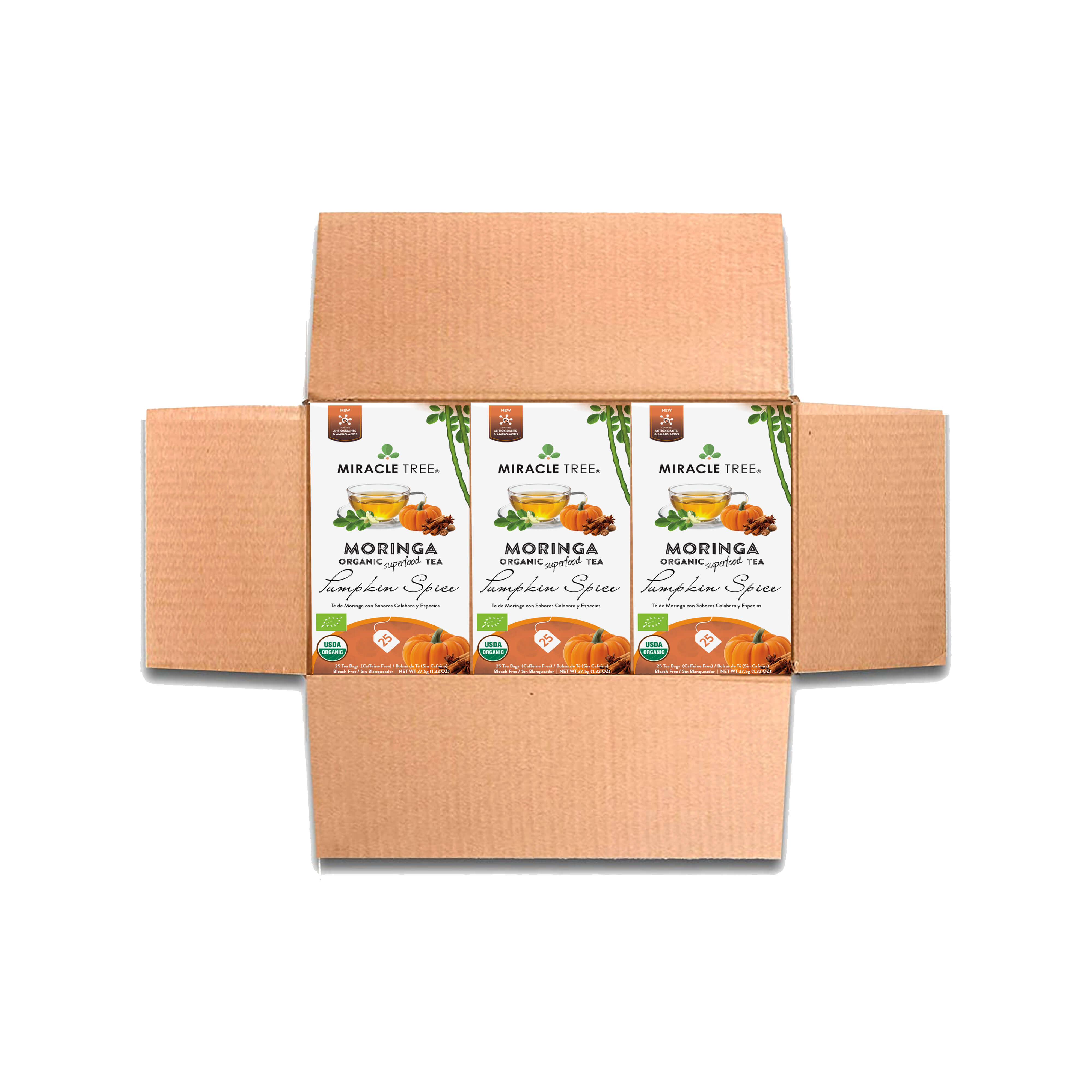 Organic Moringa Tea, Pumpkin Spice by Miracle Tree