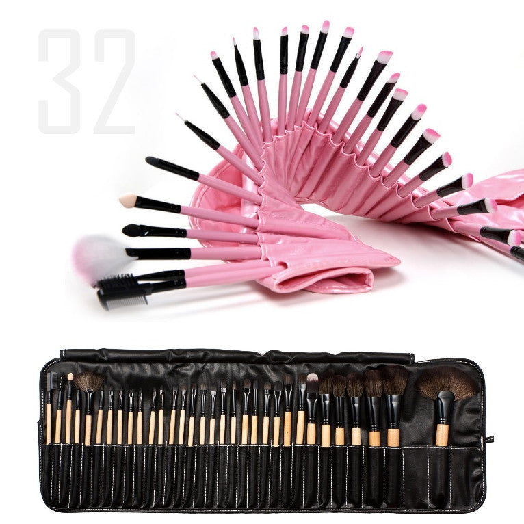  Sculptor 32 Piece High Quality Wooden Makeup Brush Set by VistaShops VistaShops Perfumarie