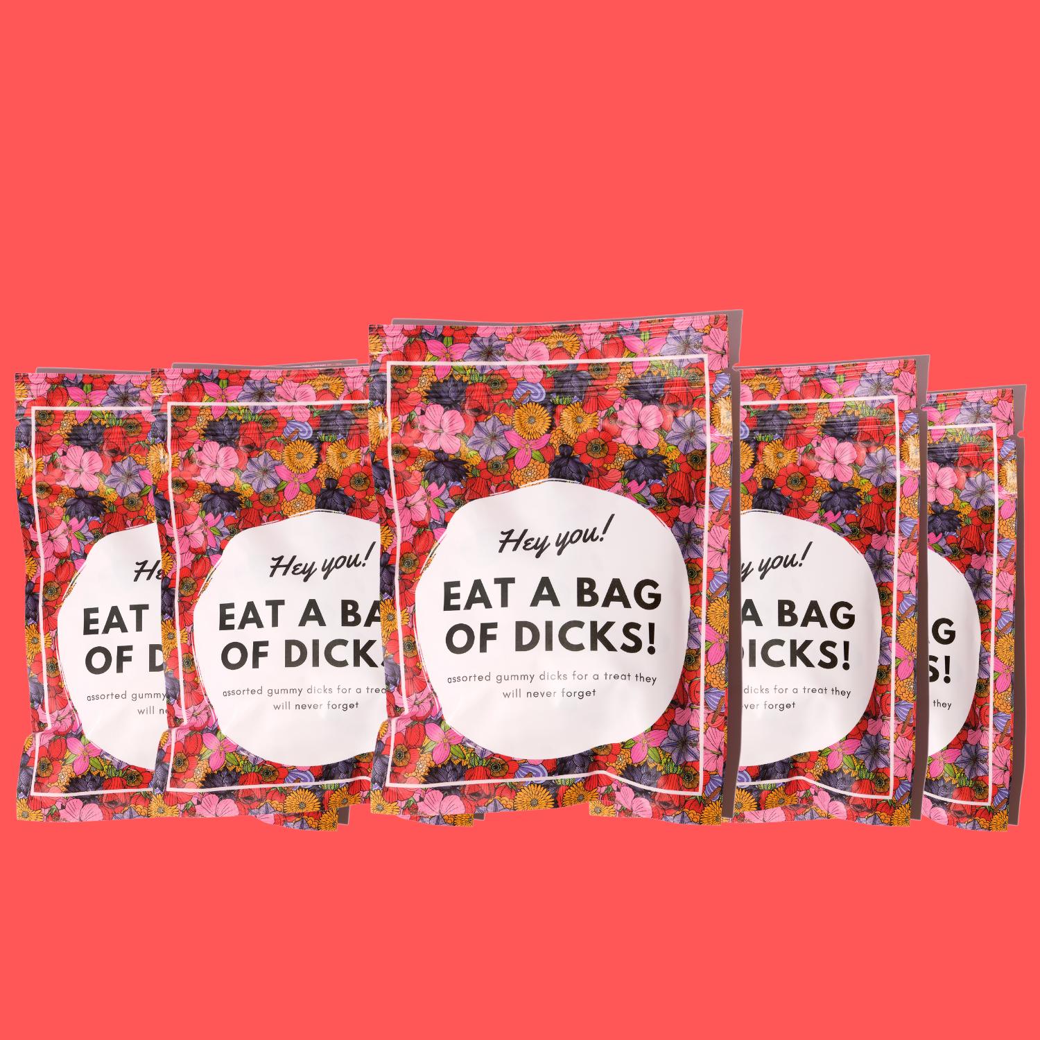 Bag of Dicks: Gummy Penis Candy by DickAtYourDoor