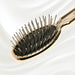 7112G KOH-I-NOOR Metallic hairbrush with gold plated handle, and metallic pins; KOH-I-NOOR's logo stamped on the handle