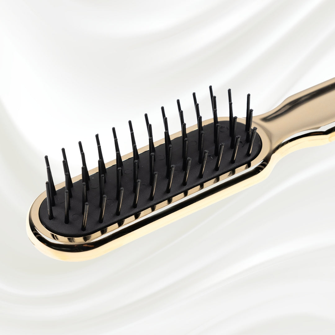 7115G KOH-I-NOOR Metallic styling brush with gold plated handle; KOH-I-NOOR's logo stamped on the handle