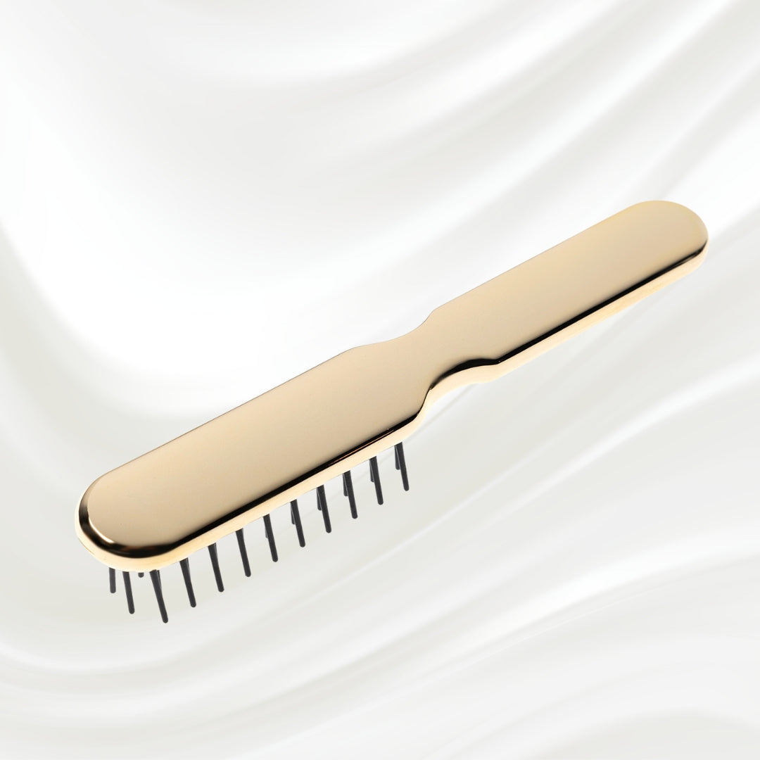 7115G KOH-I-NOOR Metallic styling brush with gold plated handle; KOH-I-NOOR's logo stamped on the handle
