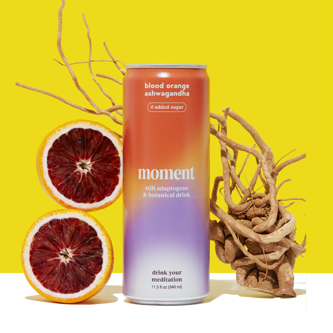 blood orange ashwagandha drink (12 pack) by Moment | Drink Your Meditation