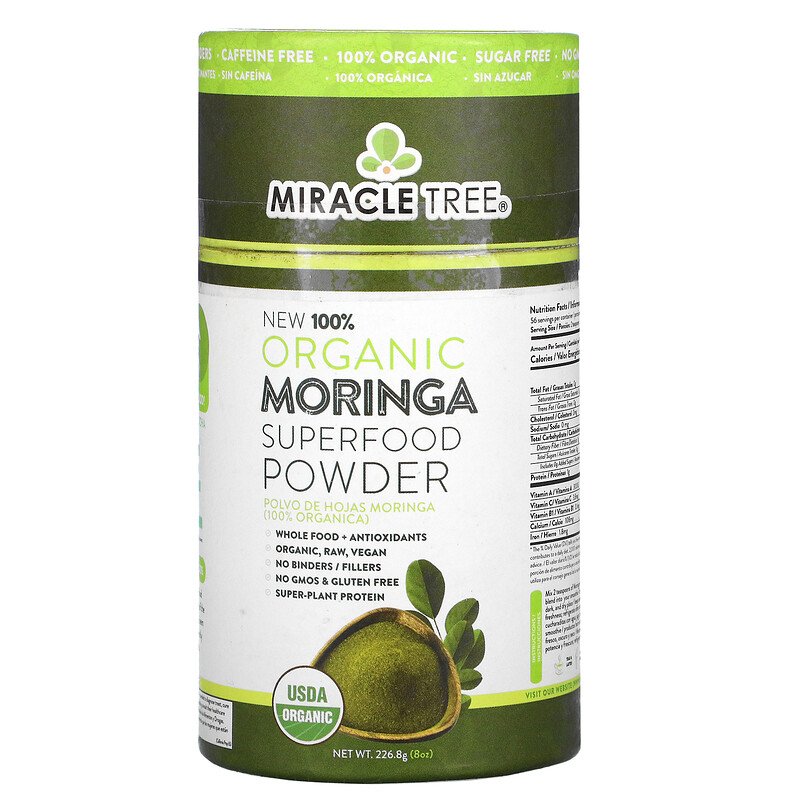 100% Organic Moringa Canister by Miracle Tree