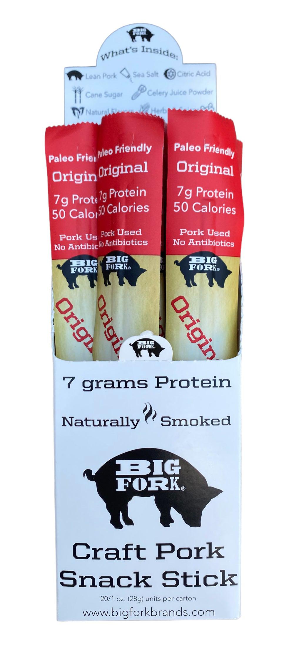 Craft Pork Snack Stick Sample (3 sticks total) by Big Fork Brands