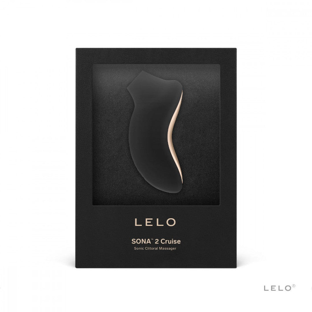 LELO SONA 2 Cruise Sonic Clitoral Massager - Black by Condomania.com