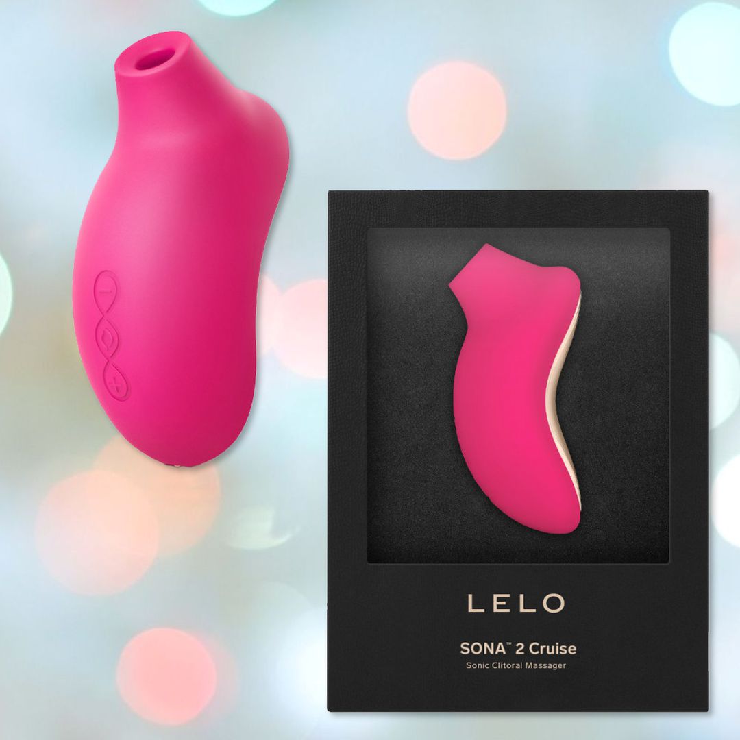 LELO SONA 2 Cruise Sonic Clitoral Massager - Cerise by Condomania.com