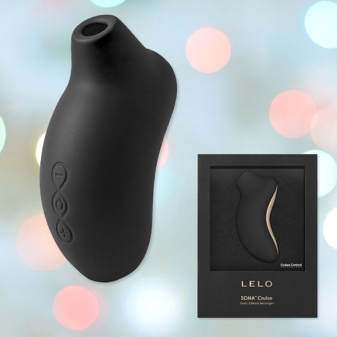 LELO SONA Cruise Sonic Wave Clitoral Massager (Black) by Condomania.com