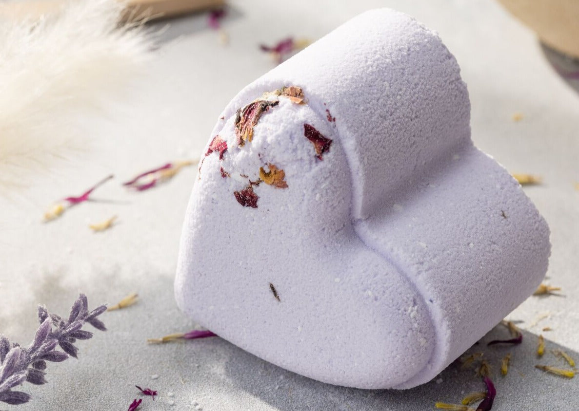 Set of 5 Heart Shaped Shower Steamers Package  - in a Gift Box - Can be personalized by Lizush