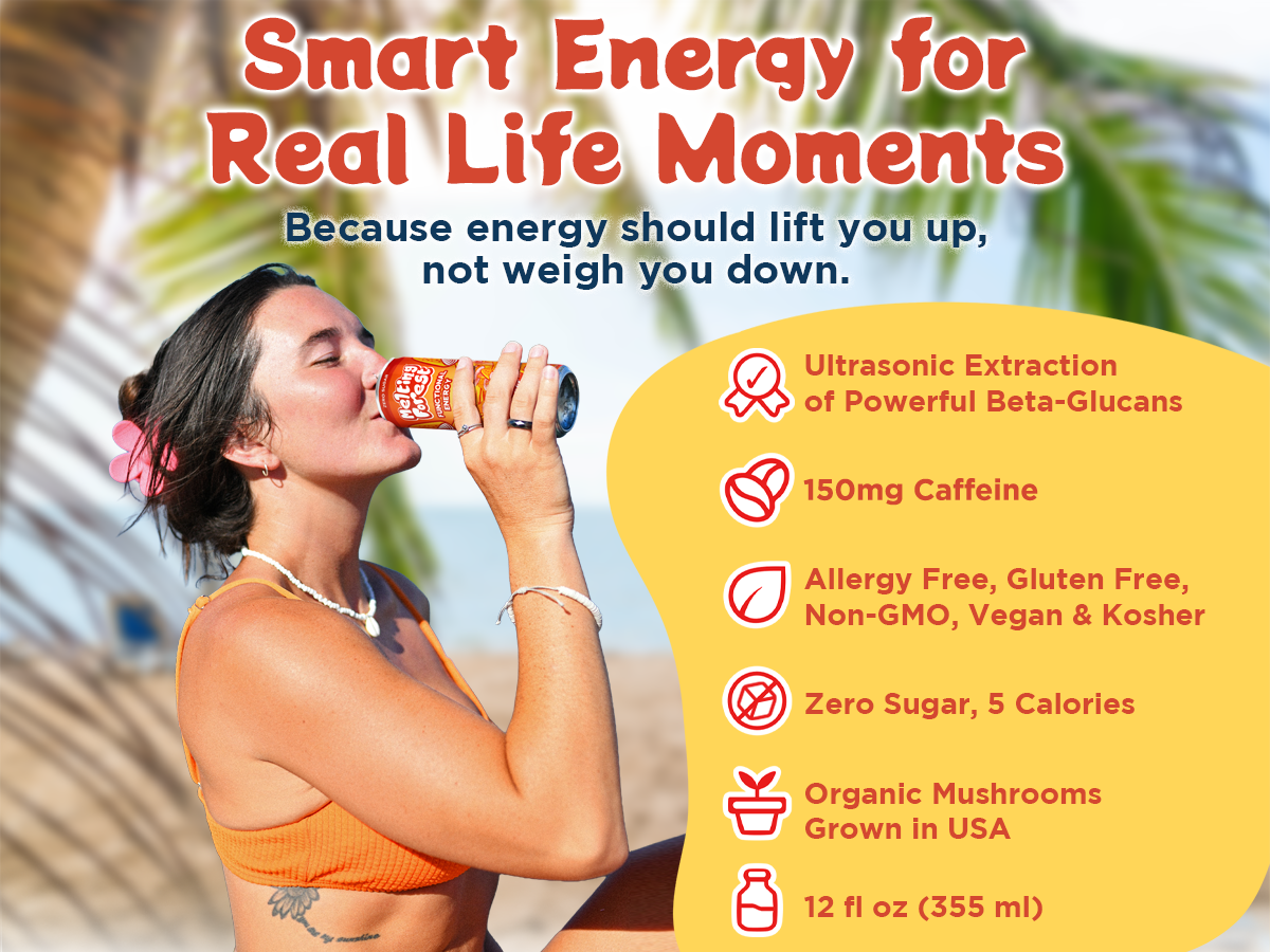 Mushroom Energy Drink 12 Pack - Orange Cream by Melting Forest