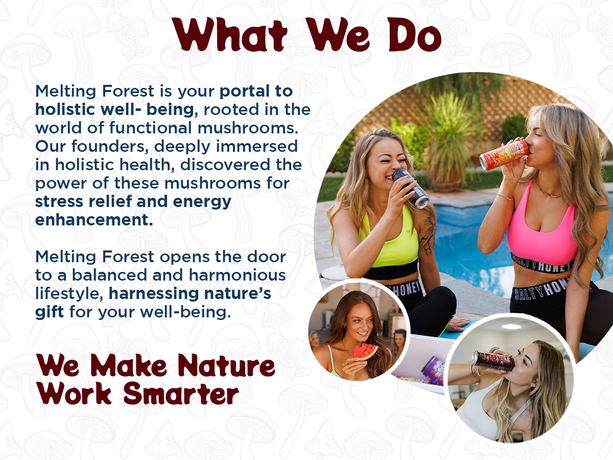 Mushroom Energy Drink 12 Pack - Black Cherry by Melting Forest