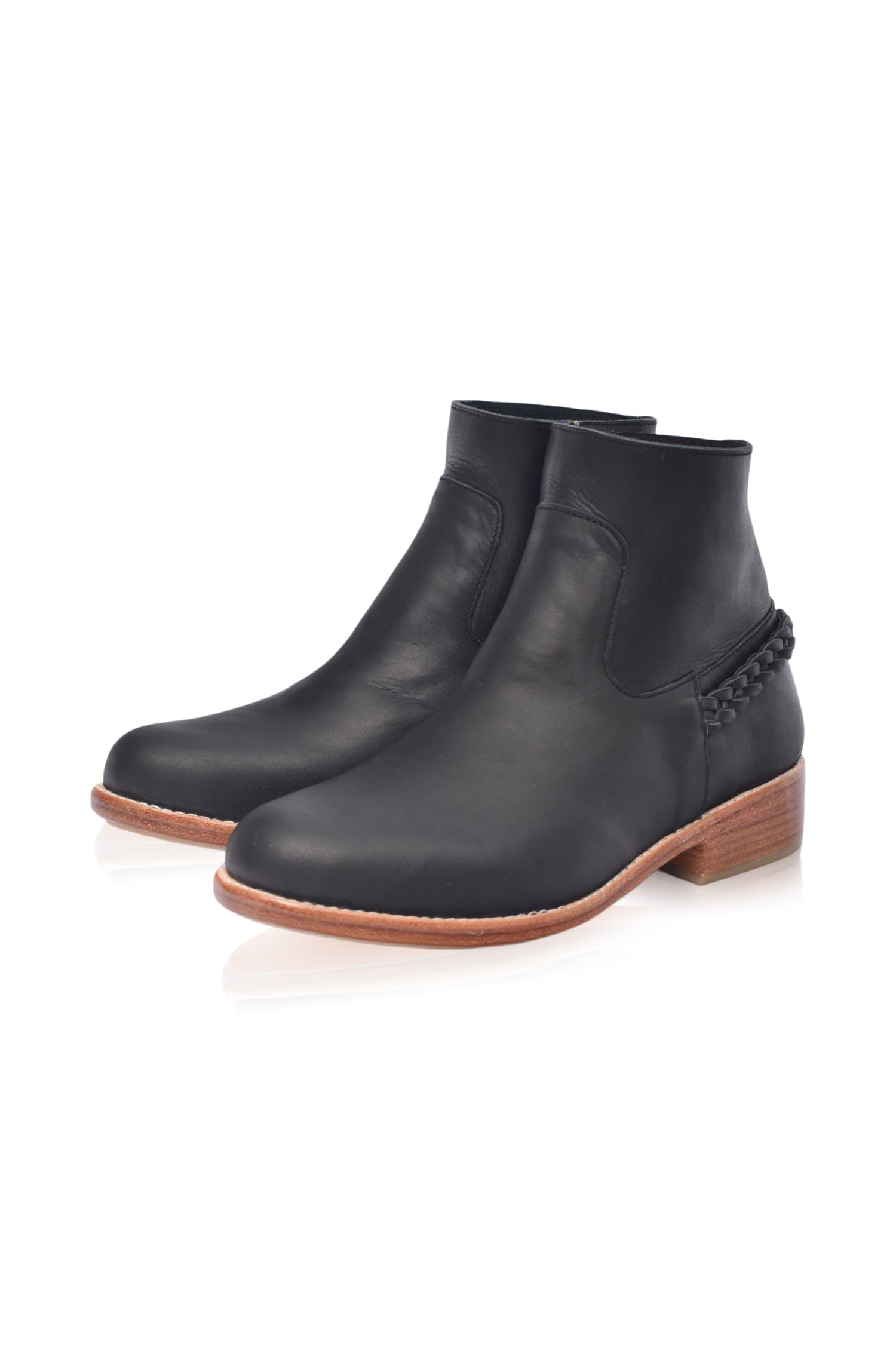 Alexa Ankle Leather Boots by Bali ELF