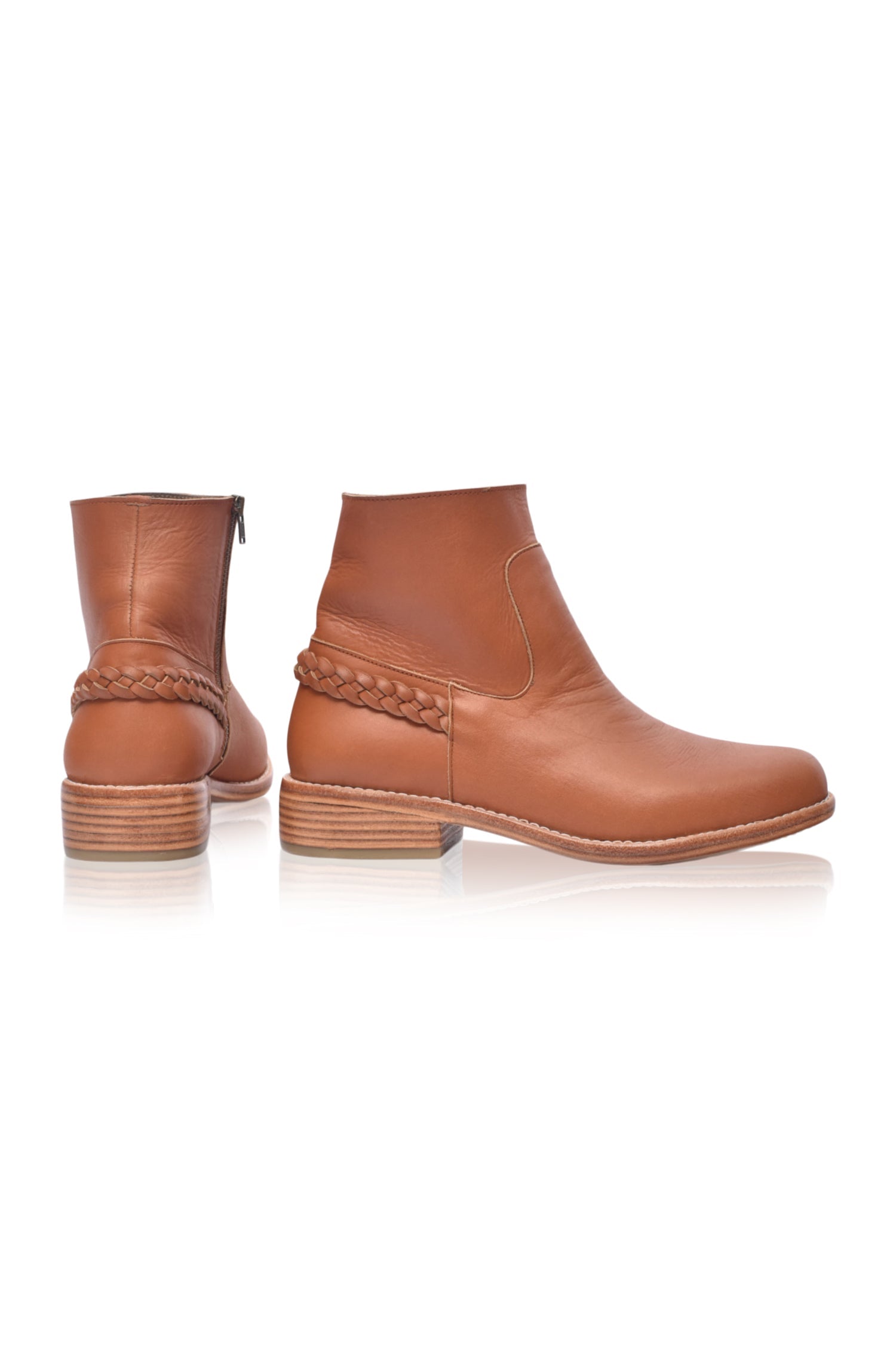 Alexa Ankle Leather Boots by Bali ELF