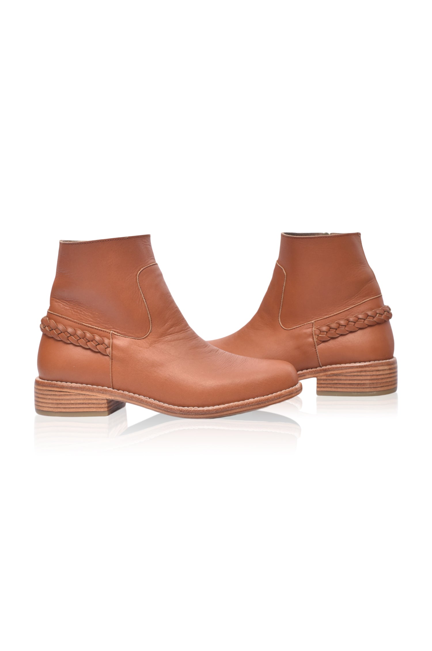 Alexa Ankle Leather Boots by Bali ELF