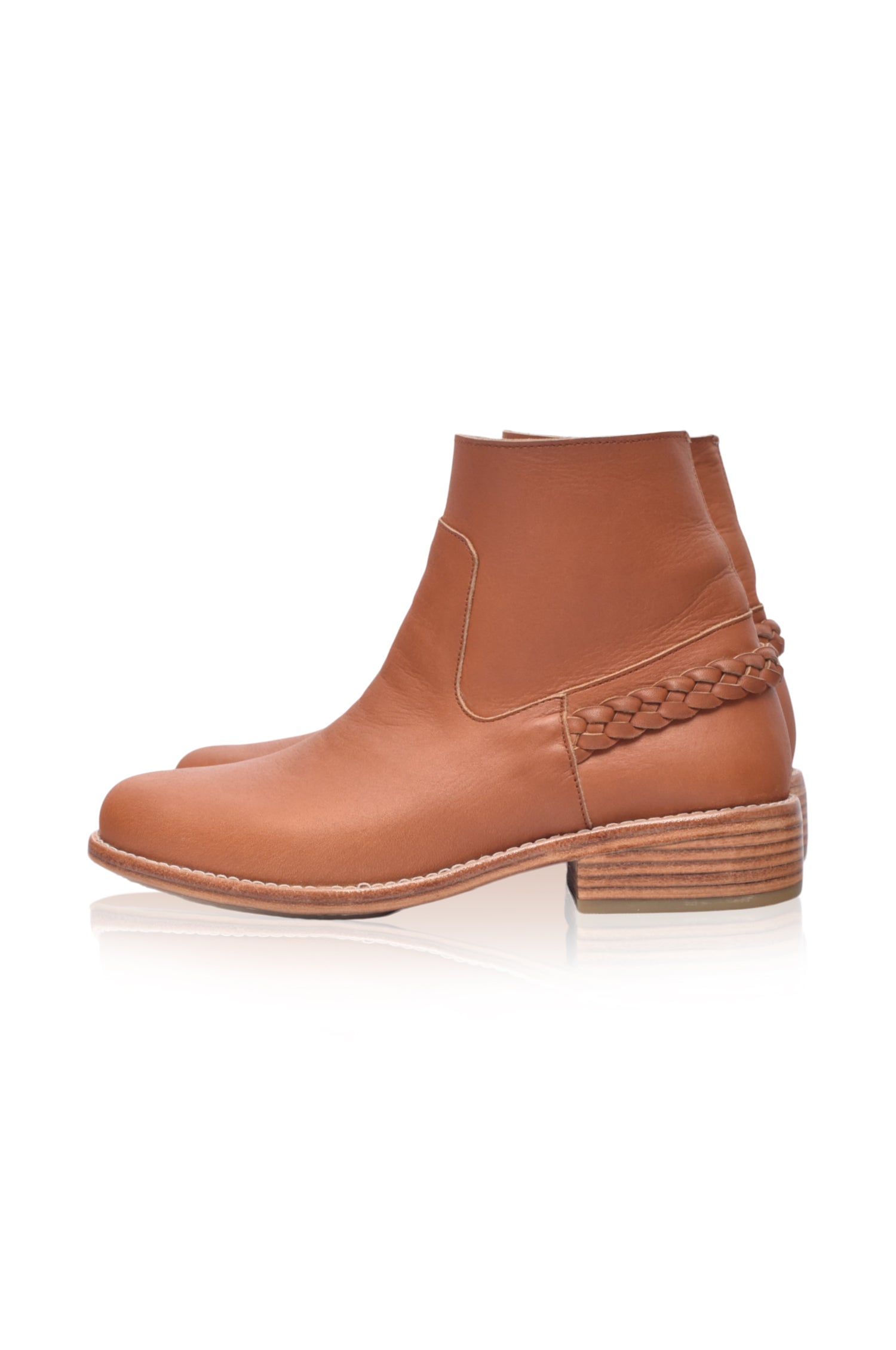 Alexa Ankle Leather Boots by Bali ELF