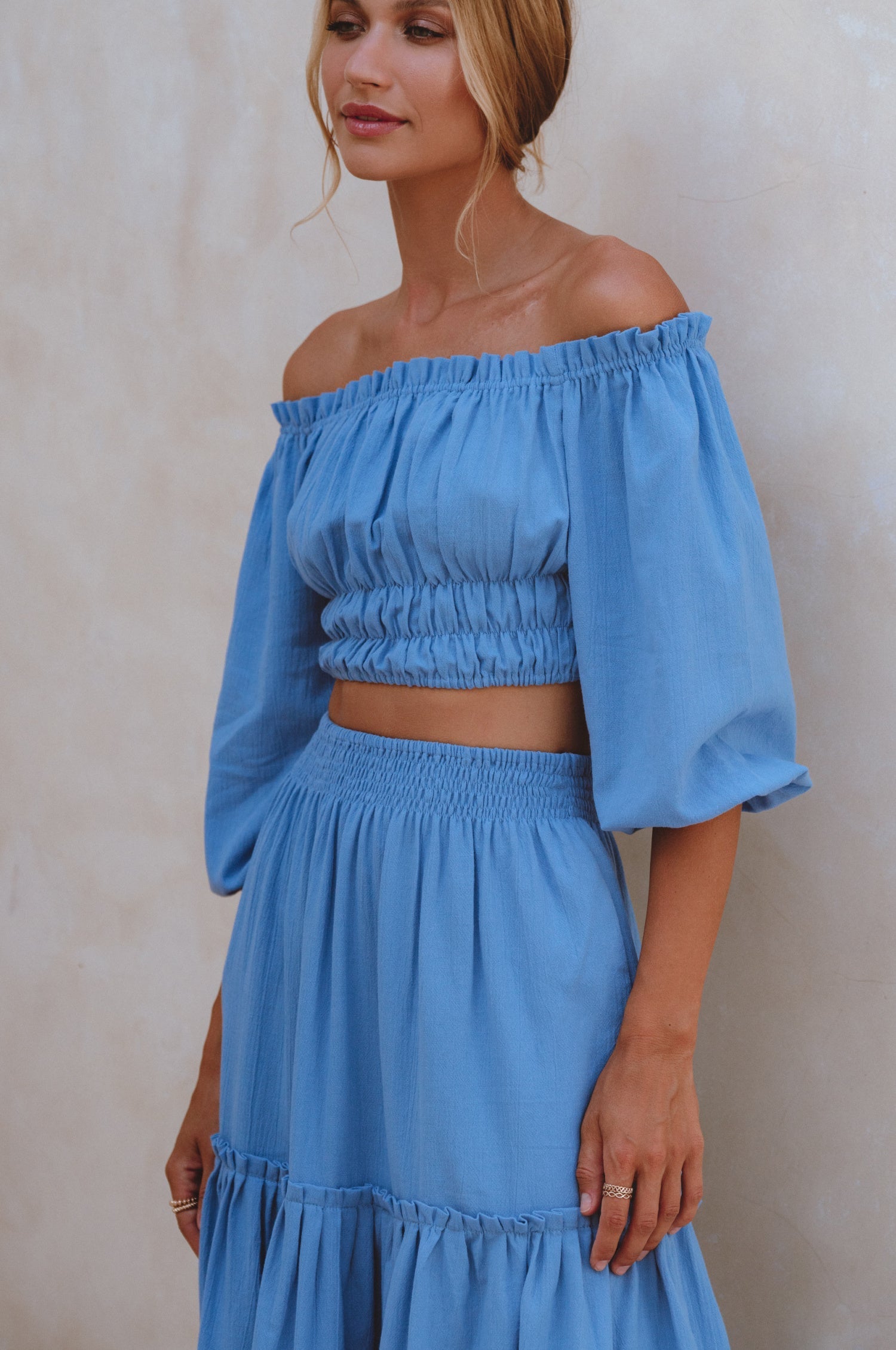 Annabelle Boho Linen Maxi Skirt by Bali ELF