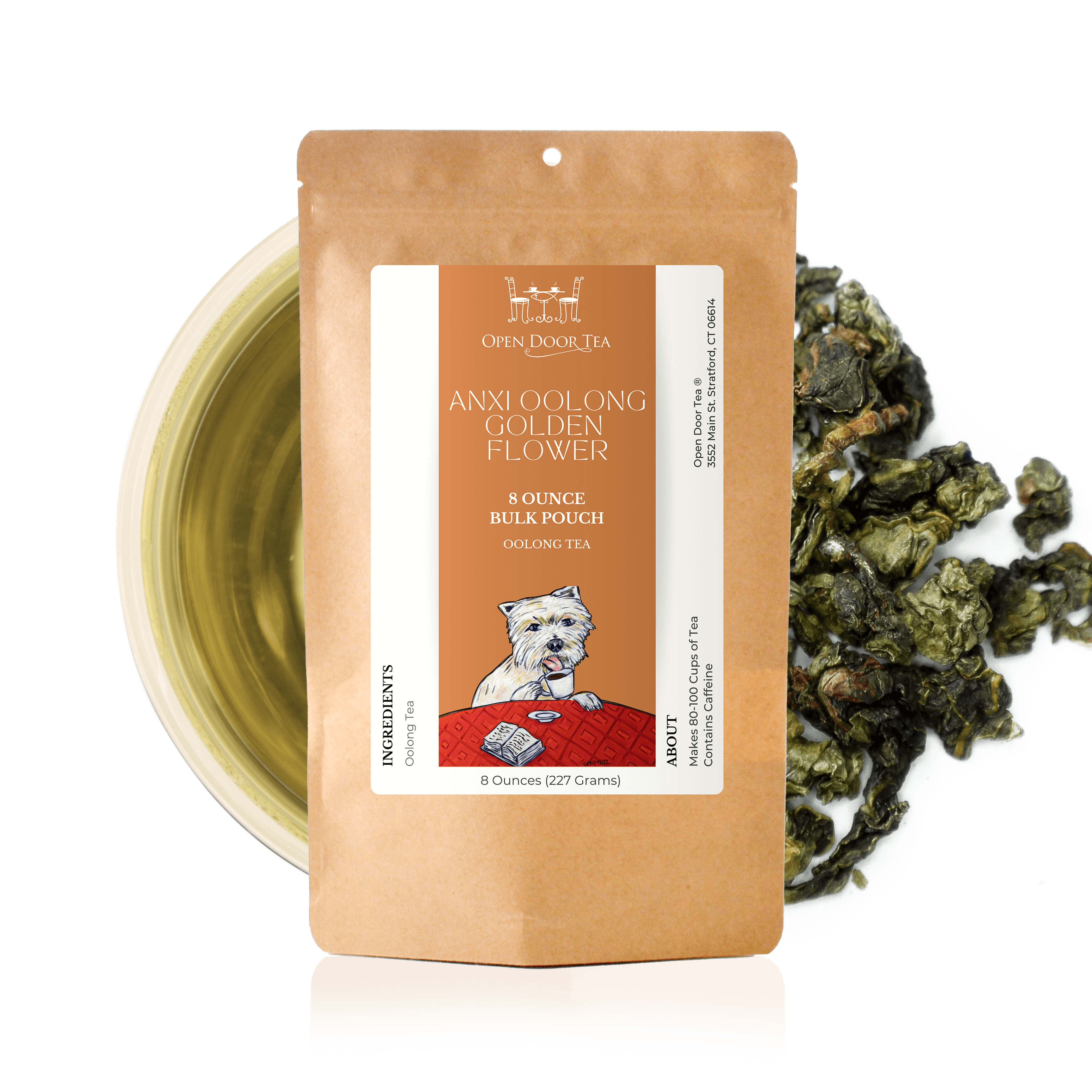 Anxi Oolong Golden Flower by Open Door Tea CT