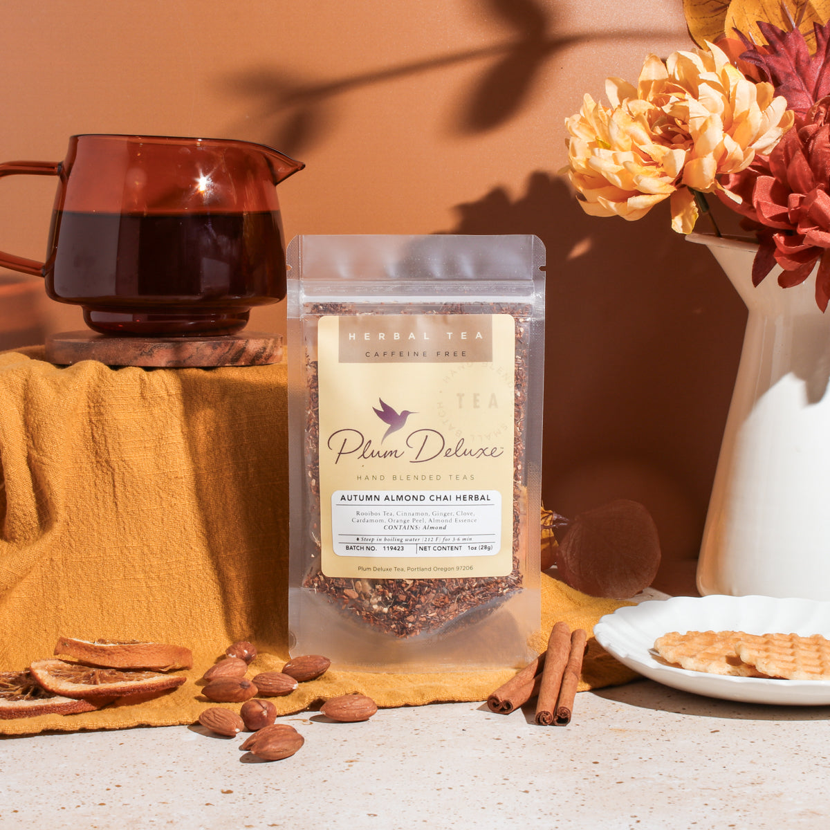 Autumn Almond Chai Herbal by Plum Deluxe Tea